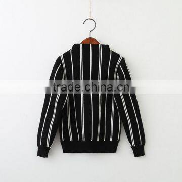 2-6 Years Wholesale 2017 New Fashion Winter Girls Knitted Striped Sweater Long Sleeve High Quality Pullover Girls Sweaters photo-5