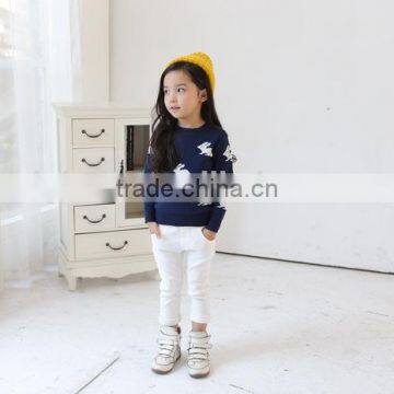 2016 New 3-7 Years Bohemia Style Sweater Cute Cartoon Cotton Girl Backing Sweater photo-5