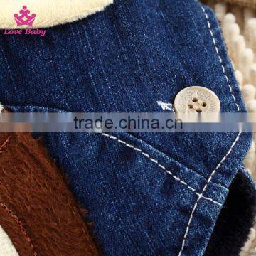 Kids Sling Denim Pants Cartoon Vest Children Trousers Fit 1-2-3T Baby Unisex photo-3