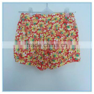 OEM Factory Price Super Comfortable 100%cotton Fabric Children Girl's Pants Stretch Colorful Pants Flower Printed Pants Trousers photo-4