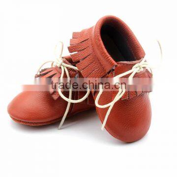 2017 Wholesale Genuine Leather Latest Leather Baby Baba Kids Shoes photo-4
