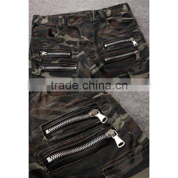 Men Latest Design Casual Jeans Camouflage Style Pants photo-3