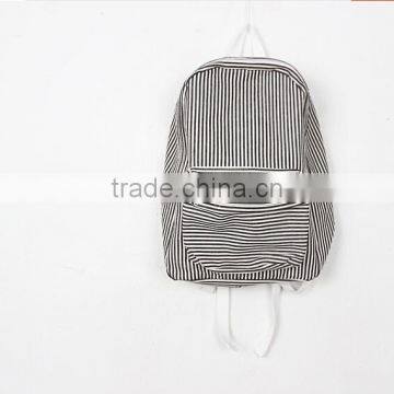 China Wholesale Stripe School Backpacks Stock photo-4