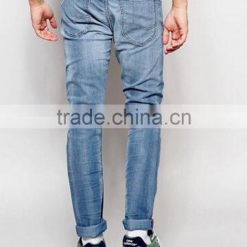 2017 Hot Sell Custom Men 100% Cotton Denim Jeans Trousers Wholesale in Cheap Price photo-2
