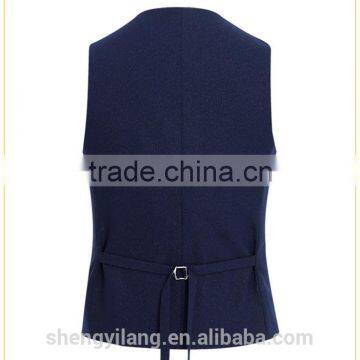Stylish Classical Chest Pocket Suit Vest / Slim Fit Suit Vest/Back Textured Belt Suit Vest T161208 photo-2