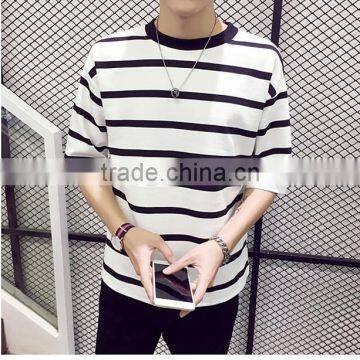 Stripe Loose Man Short Sleeve T-shirt photo-4