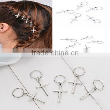 Zinc Based Alloy Round Antique Silver Hair Accessories Hair Clips Findings