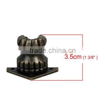 Wholesale Triangle Antique Bronze Zinc Based Alloy Jewelry Wooden Box Pull Handle Knobs photo-2