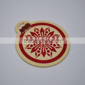High Quality Customized Christmas Snowflake Silk-Screen Wood Drop photo-2