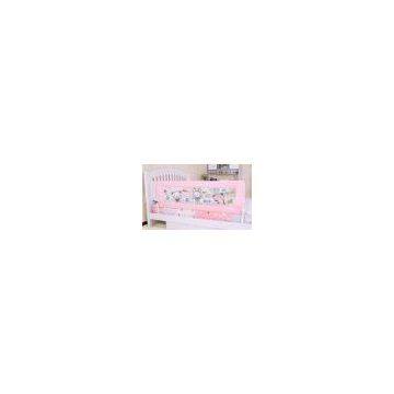 Pink Safety bed rails for children With Woven Net Flat / Embedded Type