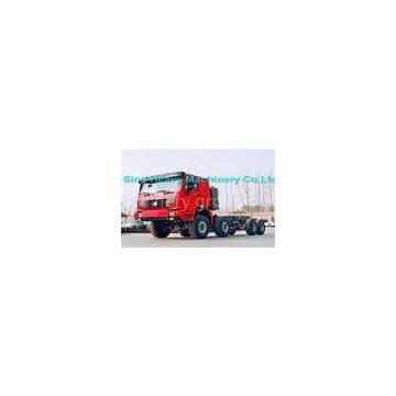 Green 336HP 371HP 60 Ton Semi Trailer Truck with 8x8 Wheel Drive , EURO II Standard , Off Road Model