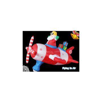 Pilot Santa Claus/ Inflatable Santa with Spaceship for Christmas