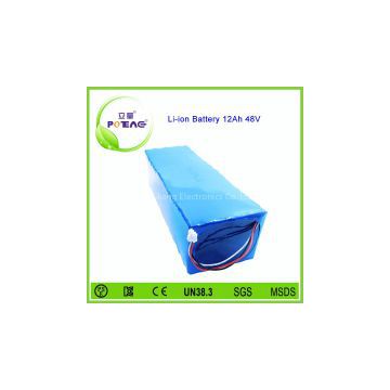 48v 12ah li-ion battery pack for electric bike