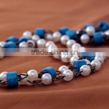 Two Row Wave Tassel Chain Crystal Charm Women Head Hair Headband Headpiece Hot photo-6