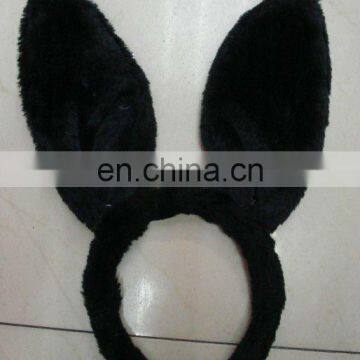 black bunny ears headgear/party headband/sexy rabbit ears MPA-0168