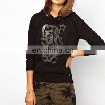 CHEFON Zipped Hood Slogan Print Cotton Fashion Hoodie CAH0038 photo-2