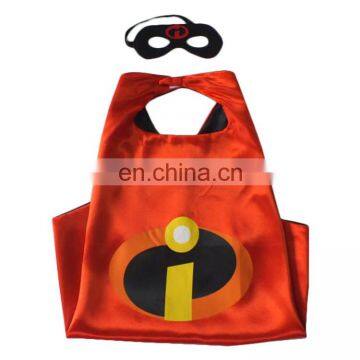 kids fancy dress party satin kid superhero cape