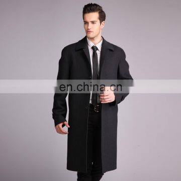 Custom European Style Winter Jackets Plus Size Wool Coat Cashmere Long Oversize Coat For Man