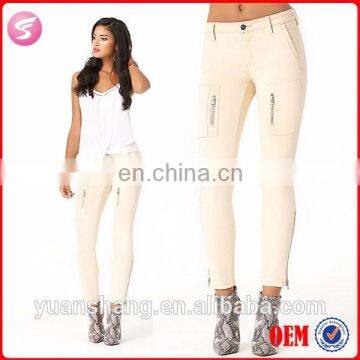 Fashion White Sexy Skinny Hot Pants Women Fancy Pants And Jeans