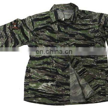 Cheap Custom Tiger stripe camouflage military uniform for army men