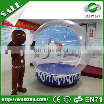 HI best selling giant decoration inflatable party snow globe for festival