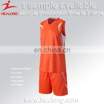 Healong Blank Basketball Uniform Cheap Kids Basketball Jerseys