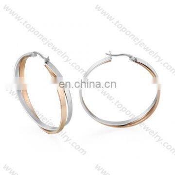 Stainless steel jewelry mens circle hoop earring for wholesale 2017