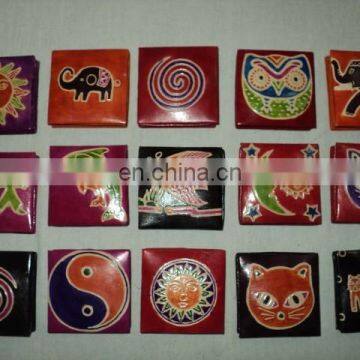 LEATHER COINS PURSES FROM INDIA mixed designs 500 PCS