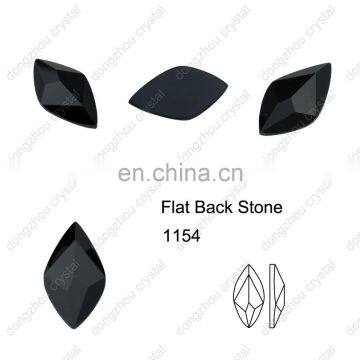 DZ-1154 rhombus faceted cut flat back glass stones for jewelry making