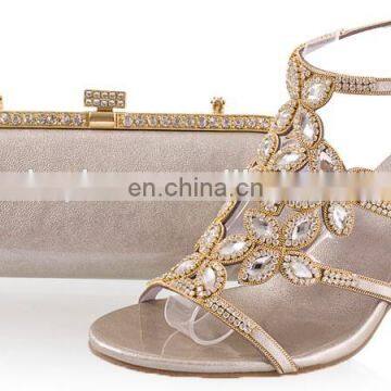 New arrival beige shoe and bag woman