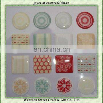 cute pattern decoration epoxy sticker