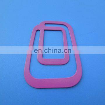 Paint purple color cutout shape metal paper clip