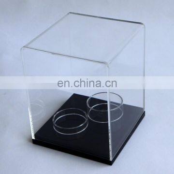 Transparent acrylic counter display box,model box display