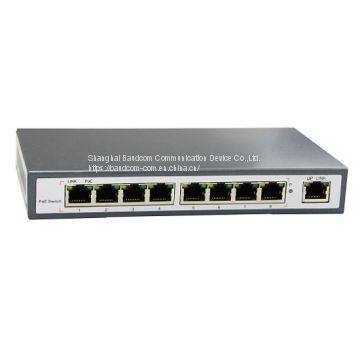 10/100M 9 Port PoE Switch with 4 PoE Ports + 4 RJ45 port+ 1 RJ45 uplink  port