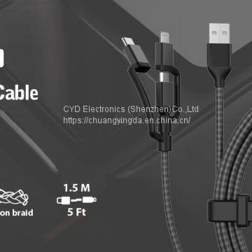 Factory Direct Sell Universal Multi-purpose USB Charging Cable photo-5