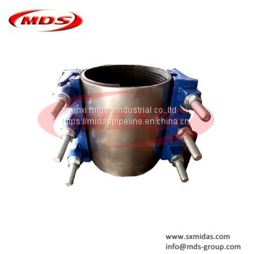 ductile iron pipe adjustable band repair clamp