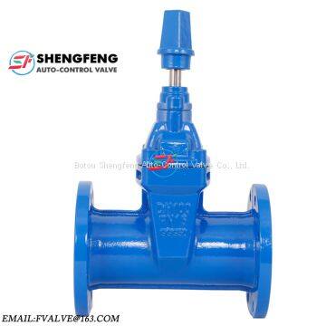 DIN3352 Resilient Seated Non-Ring Stem Ductile Iron Gate Valve F5