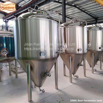 1000L beer jacketed conical fermenter  beer fermenter beer fermenting vessel  Beer Unitank 1000L