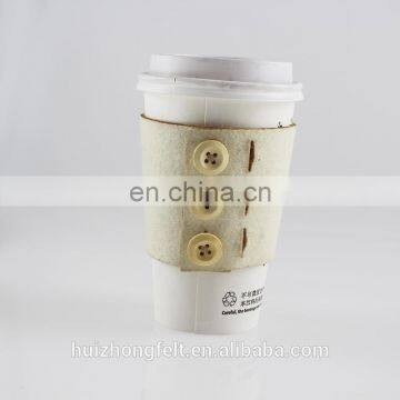 Coffee Sleeve For Hot Drink ,100% Wool Felt Heat-resistant Coffee Cup Sleeve photo-5
