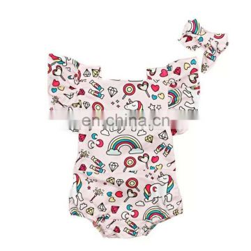 New summer baby romper Girl princess Romper baby clothes Newborn Backless Jumpsuit