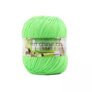 DIY Hand Knitted Material Cotton Knitting Cords 4 Strands Crochet Acrylic Wool Milk Cotton Yarn photo-2