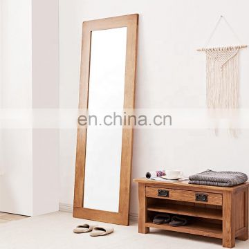 Floor Standing Full-length Mirror Wholesale Solid Wood Solid Wood Frame Mirror