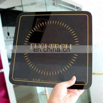 4mm microcrystalline glass 4mm ceramic glass sheet, induction cooker ceramic glass plate