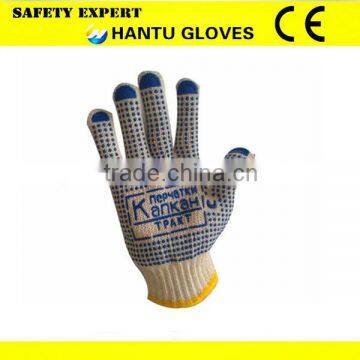 PVC dot cotton knit glove/ driving farming etc.