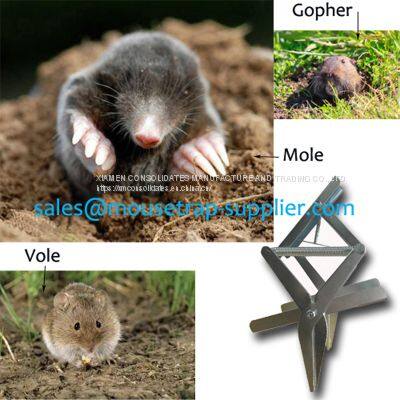 Outdoor Metal Gopher Vole Trap Mole Eliminator Trap photo-4