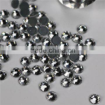 Top quality rhinestones Wholesale clear crystal flatback hotfix rhinestones glass stones for bags shoes