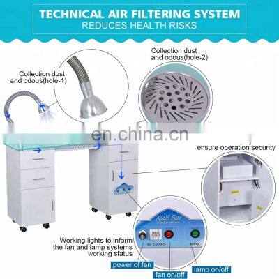 Modern Beauty Nail Salon Manicure Table With Fan photo-2
