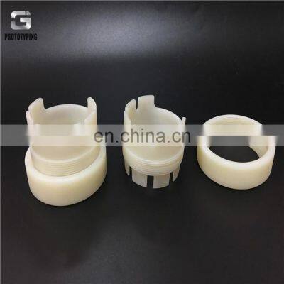 Custom cnc milling nylon/precision cnc turning PA+GF part/rapid cnc nylon machining finest nylon for cnc