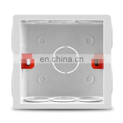 switch and plastic enclosure socket cassette wall mounting box