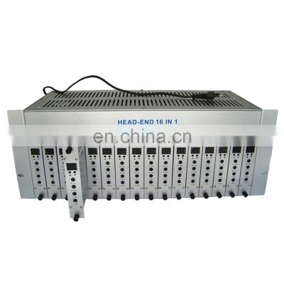 16 in 1 AV/HD to RF 16 channel Agile modulador de analog catv rf modulator